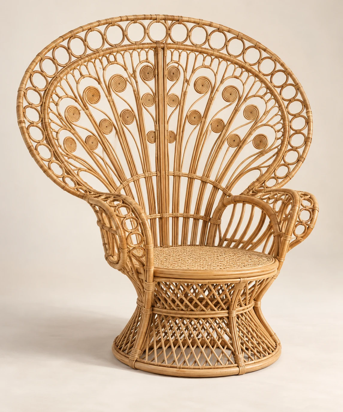 Aurelia Peacock Chair in Natural Honey