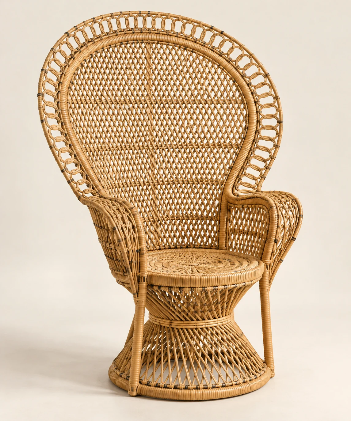 Marisol Peacock Chair Natural Honey